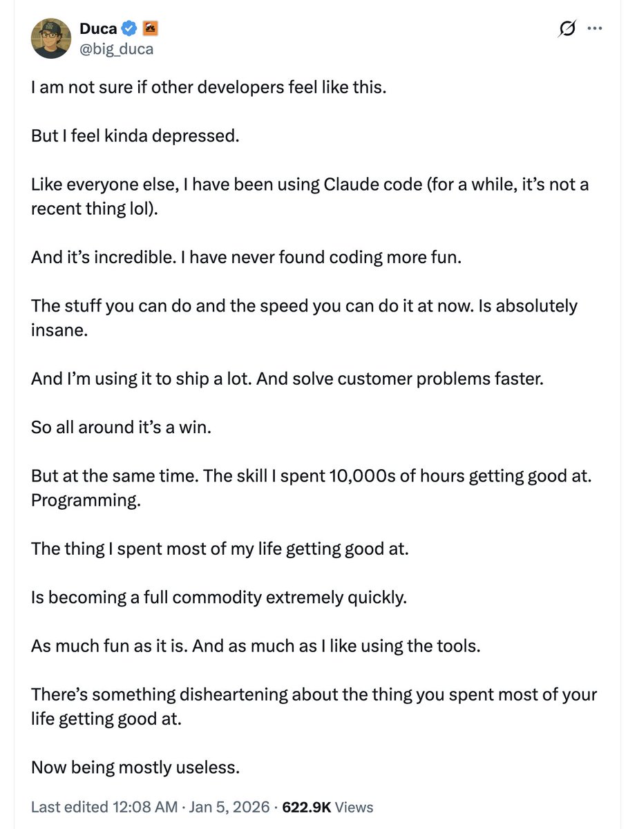 existential dev tweet