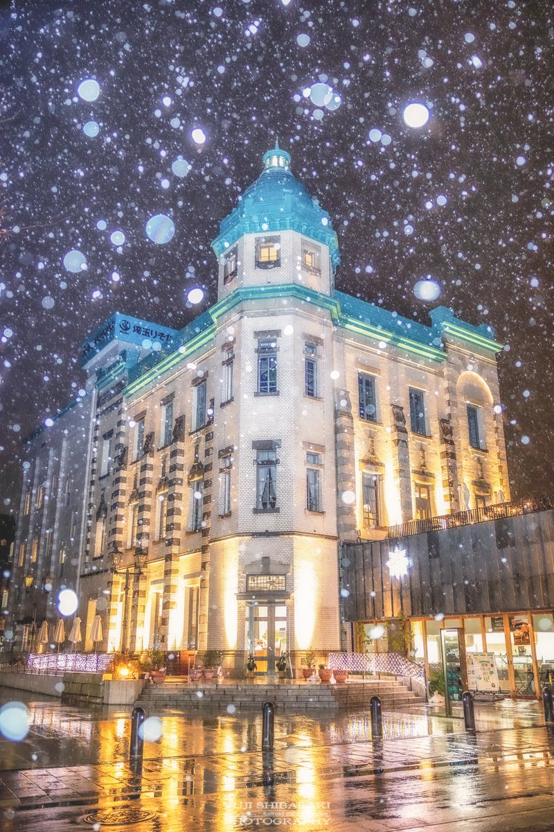 Yuji_48's tweet image. 初雪が降った日、川越の歴史的建造物が大正浪漫へと化す。