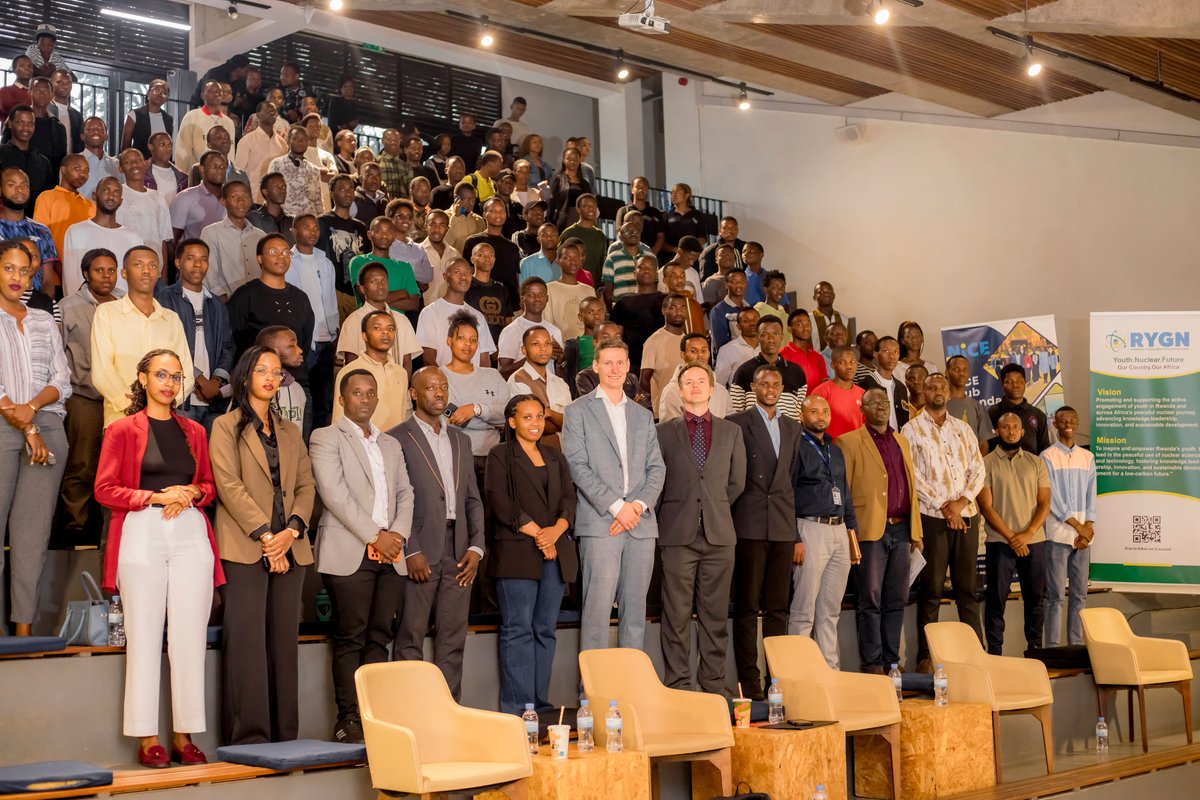 AtomiEnergyRw's tweet photo. We were honored to sponsor the Rwanda Youth Nuclear Summit 2025, contributing to meaningful dialogue, capacity building, and youth empowerment in Rwanda’s growing nuclear sector. Investing in young leaders today is shaping Rwanda’s nuclear future.
#YNS25 https://t.co/FmMVJAvWIO
