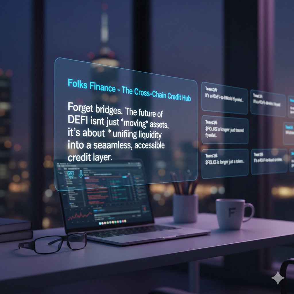 Chonnfa's tweet image. Forget bridges.The future of DeFi isn't just moving assets, it's about unifying liquidity into a seamless, accessible credit layer.
​This is why I'm watching @FolksFinance's xChain V2 + mobile app. They're not just iterating; they're fundamentally shifting how we interact.