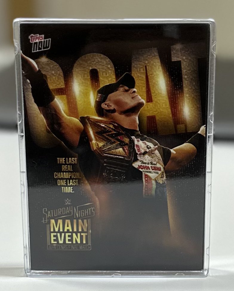 pranaynigotiya's tweet image. Arrived today @Topps !! One last time @JohnCena at the @WWE event 🥳🥳. It’s locked and loaded forever. 

#OneLastTime #WWESuperCard #JohnCena