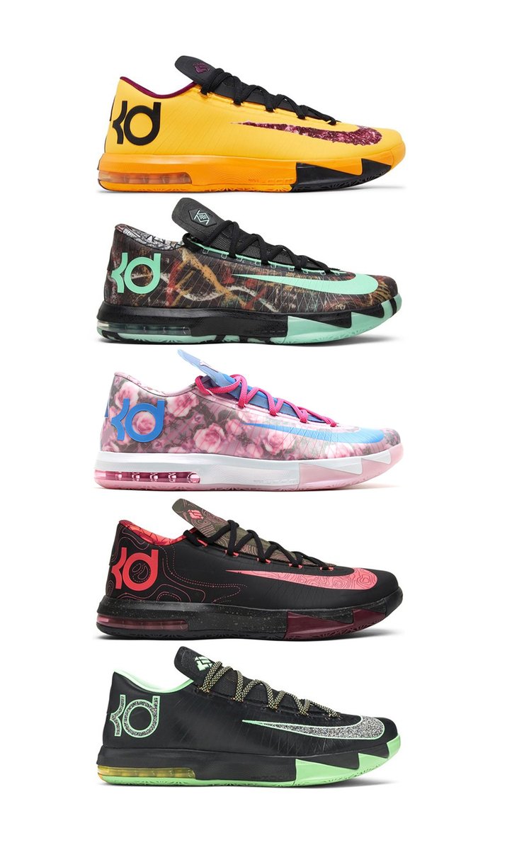 JustFreshKicks's tweet image. Nike KD 6 colorways confirmed to be returning in 2026 😳 @KDTrey5 

-Meteorology
-Night Vision
-Aunt Pearl
-All Star
-PB&amp;amp;J