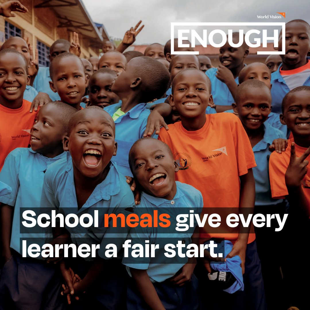 A hungry child cannot focus, cannot dream, cannot reach their potential. By providing school meals, we give every learner a chance to learn, grow &amp; flourish.

 As this school term begins, let’s support vulnerable children to access school meals through #TangaIfunguro ⏬ 

(1/2)