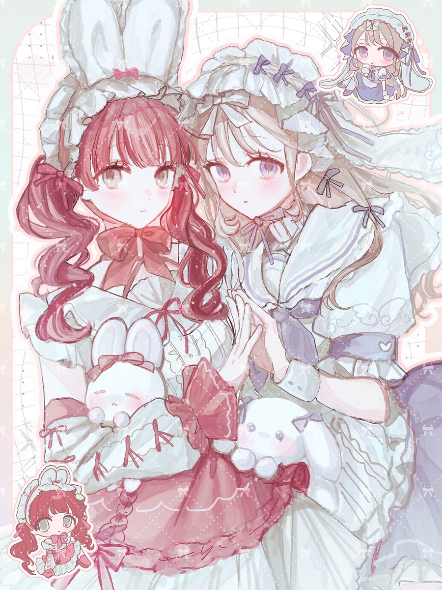 nemui_noda4's tweet image. 描き合いありがとうございました…！🎀🐰