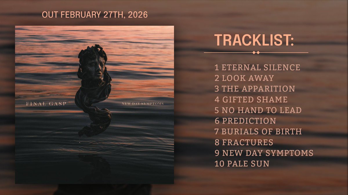 Defstar666's tweet photo. 🔜 FINAL GASP - New Day Symptoms 

🗓️February 27, 2026
🏷️Relapse 
https://t.co/mPkda2JgZW…

#FinalGasp #Massachusetts #gothic #death #rock https://t.co/2e28HdsWN2