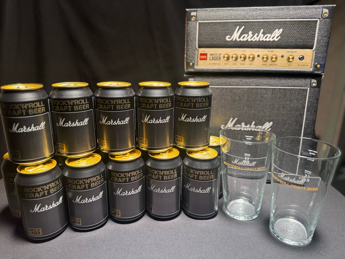 Soundhouse_jp's tweet image. Marshallビールが届いたので...✨
ギフトや打ち上げにいかがですか？
#サウンドハウス ＃Marshall ＃ビール