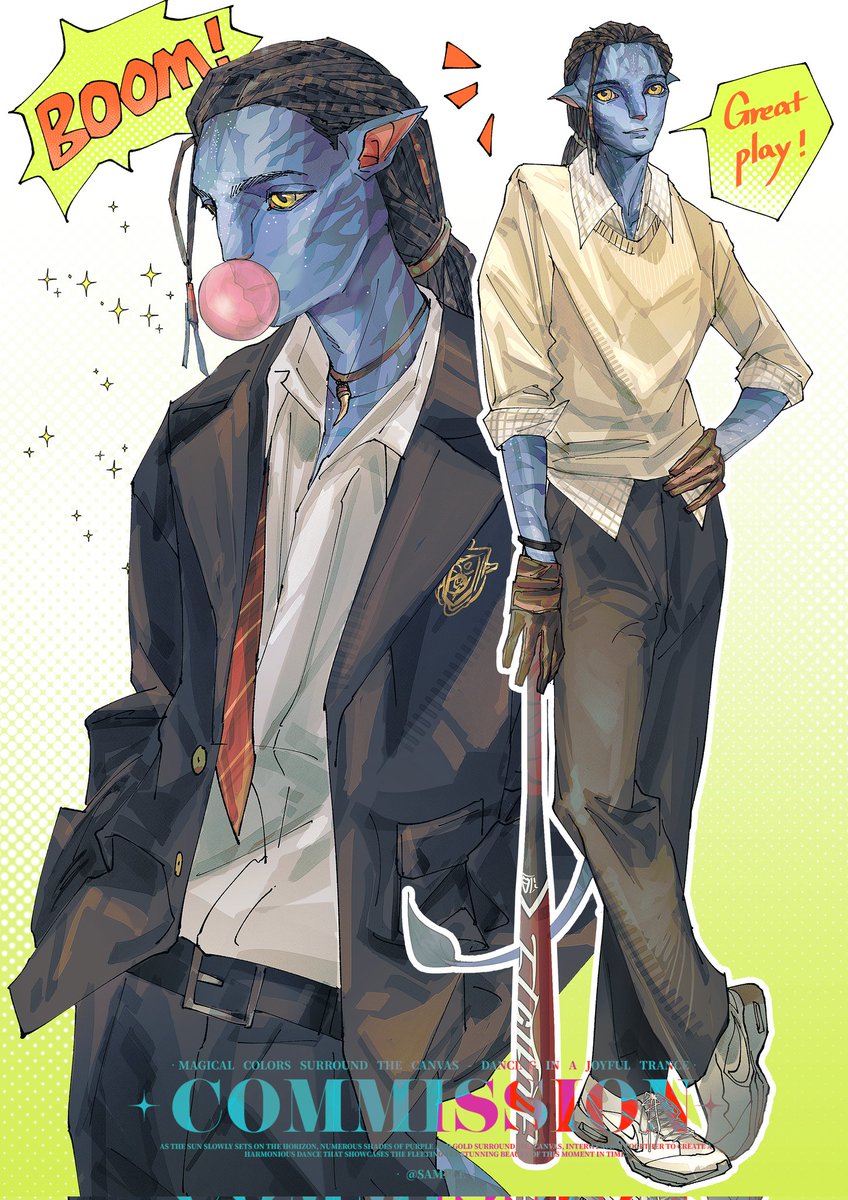 Astella1013's tweet photo. Lo'ak as a high school student
#loak #afaa #Avatar 
my commissioned work☺️I'm not the artist.
Do not repost to other platforms or use AI editing.🤧 https://t.co/YsyVszGzpE