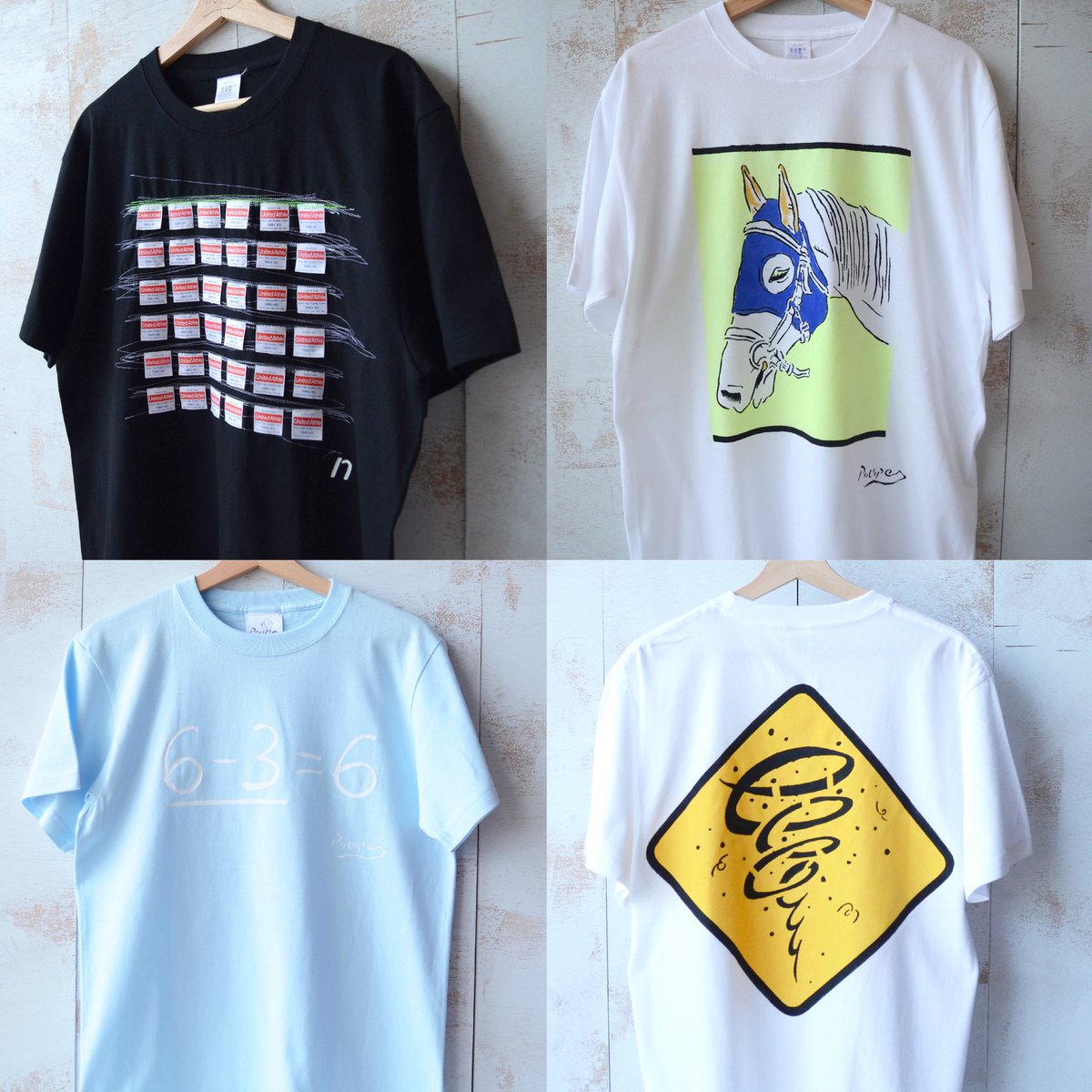 pocopen1014's tweet photo. HMJに出展します🎉🎉

両日
ブース【C-140 】

ハンドペイントのTシャツを販売します。
ユニークでユーモア溢れる商品を独自のデザインと思いつきで続々と開発中！
同じデザインでも違いがあり、唯一無二の良さがあります。ハンドペイントならではの風合いをお楽しみください。

#handmadeinjapanfes https://t.co/nv2NGYWKAT