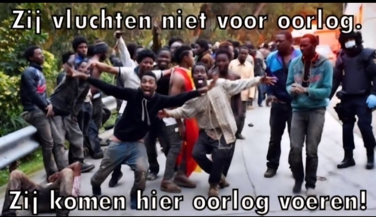 Veendam2017's tweet image. Economische vluchtelingen komen ons plunderen en vermoorden. 
#Goedemorgen