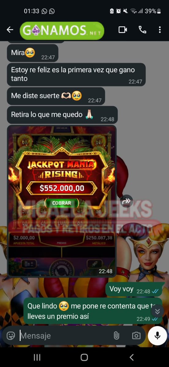 Micajeeks's tweet image. 𝕋𝔼ℝ𝕄𝕀ℕ𝔸 𝕃𝔸 𝕊𝔼𝕄𝔸ℕ𝔸 𝔾𝔸ℕ𝔸ℕ𝔻𝕆 𝔼ℕ ℕ𝕌𝔼𝕊𝕋ℝ𝕆 ℙ𝔸ℕ𝔼𝕃

🪄ℕ𝕆 𝔻𝕌𝔻𝔼𝕊 𝔼ℕ 𝕁𝕌𝔾𝔸ℝ ℂ𝕆ℕ 𝕃𝔸 𝕄𝔼𝕁𝕆ℝ ℝ𝔼𝔻🪄

️ 𝗟𝗜𝗡𝗘𝗔 𝟭 👇
📲wa.me/5491123394478

𝗟𝗜𝗡𝗘𝗔 𝟮 👇
📲wa.me/5491138498307