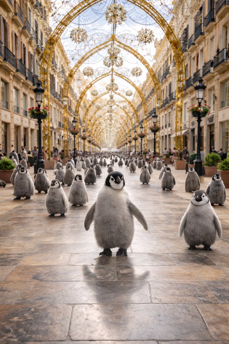 ¡Buenos días, Málaga! 🐧🥶