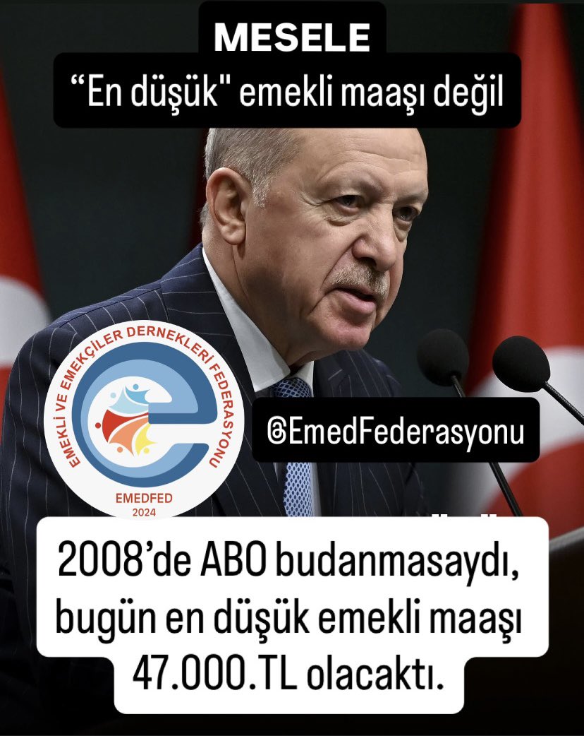 📣Birilerinin lüksü için emekli emekçinin hakkını çiğnetmeyeceğiz.

📣Adalet ve Adil paylaşım istiyoruz.

📣Bu düzeni savunan, bu adaletsizliği sürdüren herkes bu hesabın muhatabıdır.

📣Susmayacağız. 
📣Razı olmayacağız. 

<a href="/EmedFederasyonu/">Emekli ve Emekçiler Dernekleri Federasyonu</a> 

#MasadakiHesapÇarşıyaUymuyor