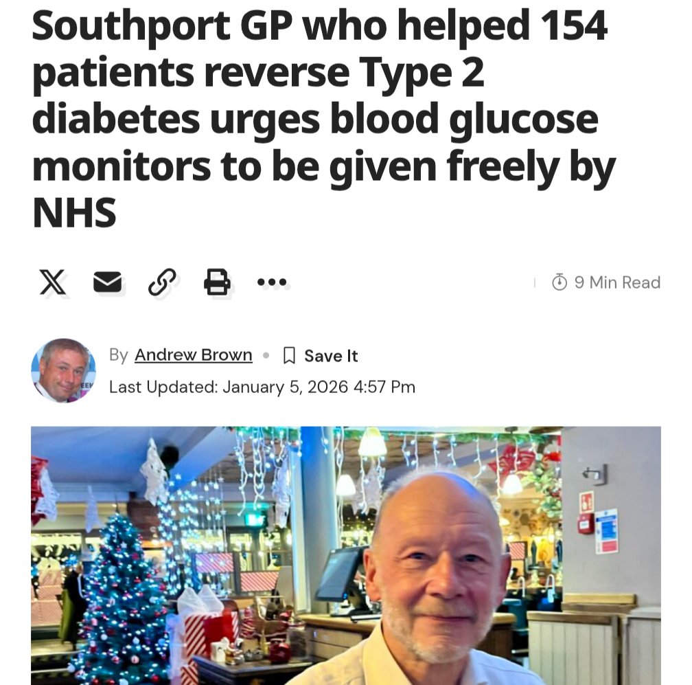 thelowcarb_rd's tweet image. @lowcarbGP in the news again calling for CGM's to be available for free for NHS patients. 

One of my favourite things to do is to give someone a CGM and tell them to test their cereals Vs eggs and to note the difference. Often, once they see the difference, they make the…