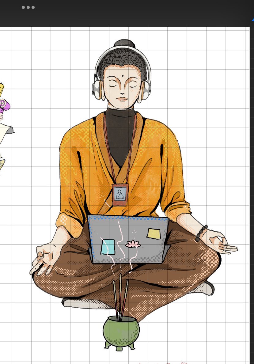 _Bomfha's tweet image. ปีนี้จะถอดคาเรคเตอร์คนให้เยอะๆ เริ่มเลอต้นปี  ตอนแรกทำเป็นคาเรคเตอร์เดียว แต่รู้สึกถ้ามีหลายๆอันคงสนุกดี นึกถึงตอนไปทำบุญปีใหม่ ไหว้หมด วัดไทย โบสฮินดู ศาลเจ้าจีน 😆