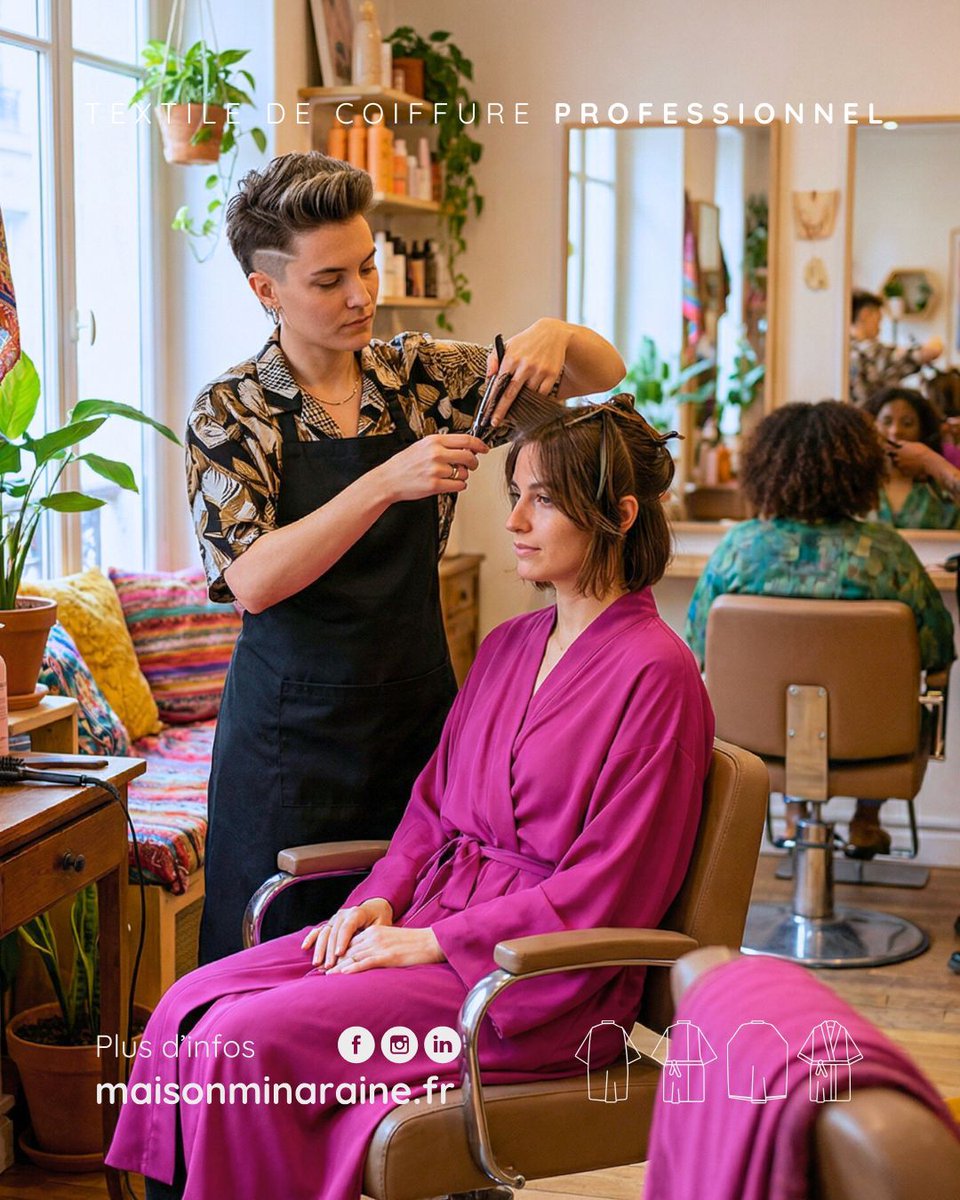 MinaRaine's tweet photo. 💖 Le Kimono Fuchsia : L'élégance au service de la performance 💖
Découvrez notre Kimono Fuchsia, pensé pour les professionnels exigeants !
🇫🇷 https://t.co/89U2MAH0Xg #MaisonMinaRaine #KimonoProfessionnel #TextilesDeCoiffure #FabricationFrançaise #Coiffure #SalonDeCoiffure  ✂️✨ https://t.co/dXkPNgfawJ