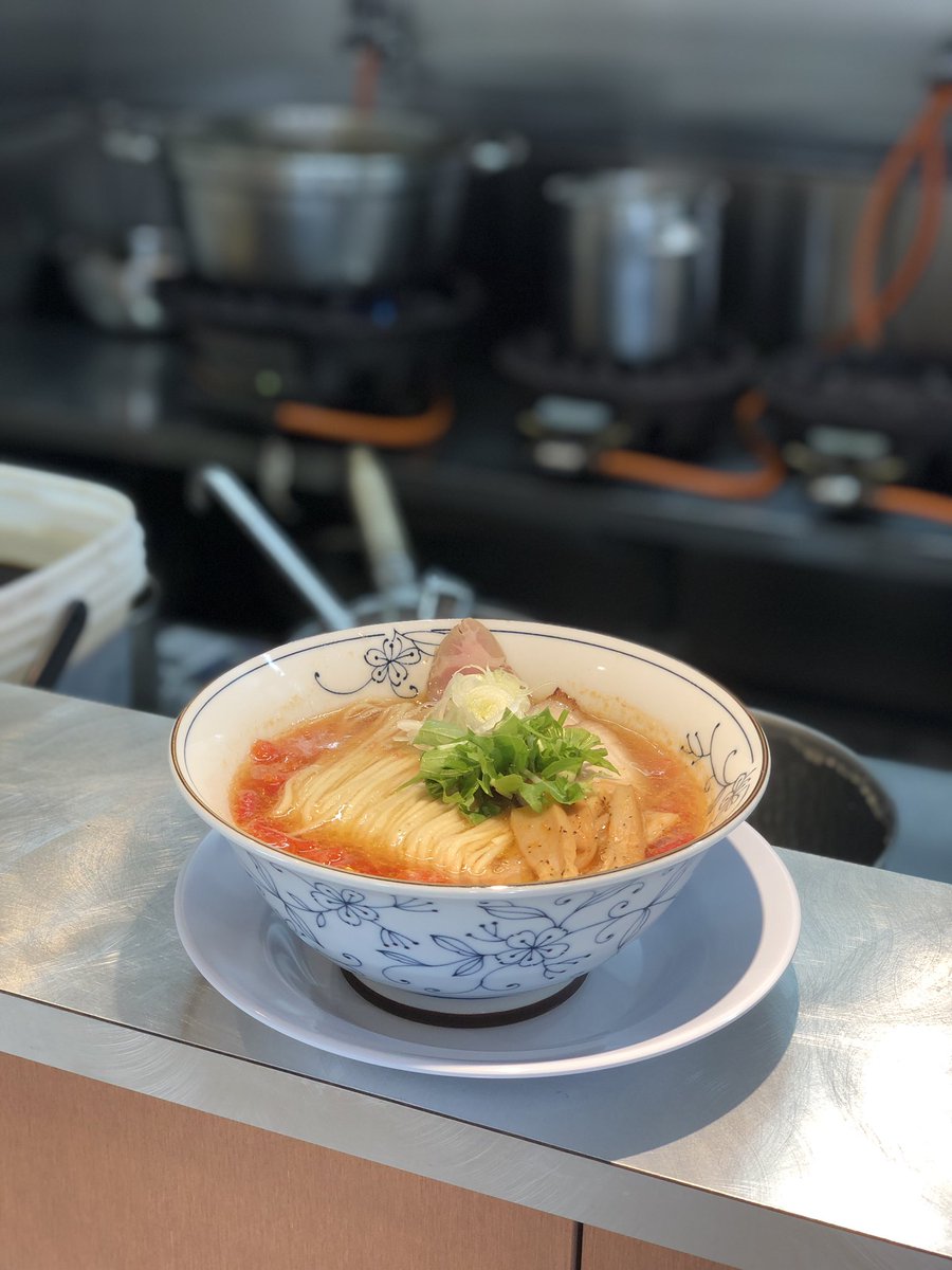 現在提供中 増田トマト農園さんの みそらトマト使用の トマトらぁめん