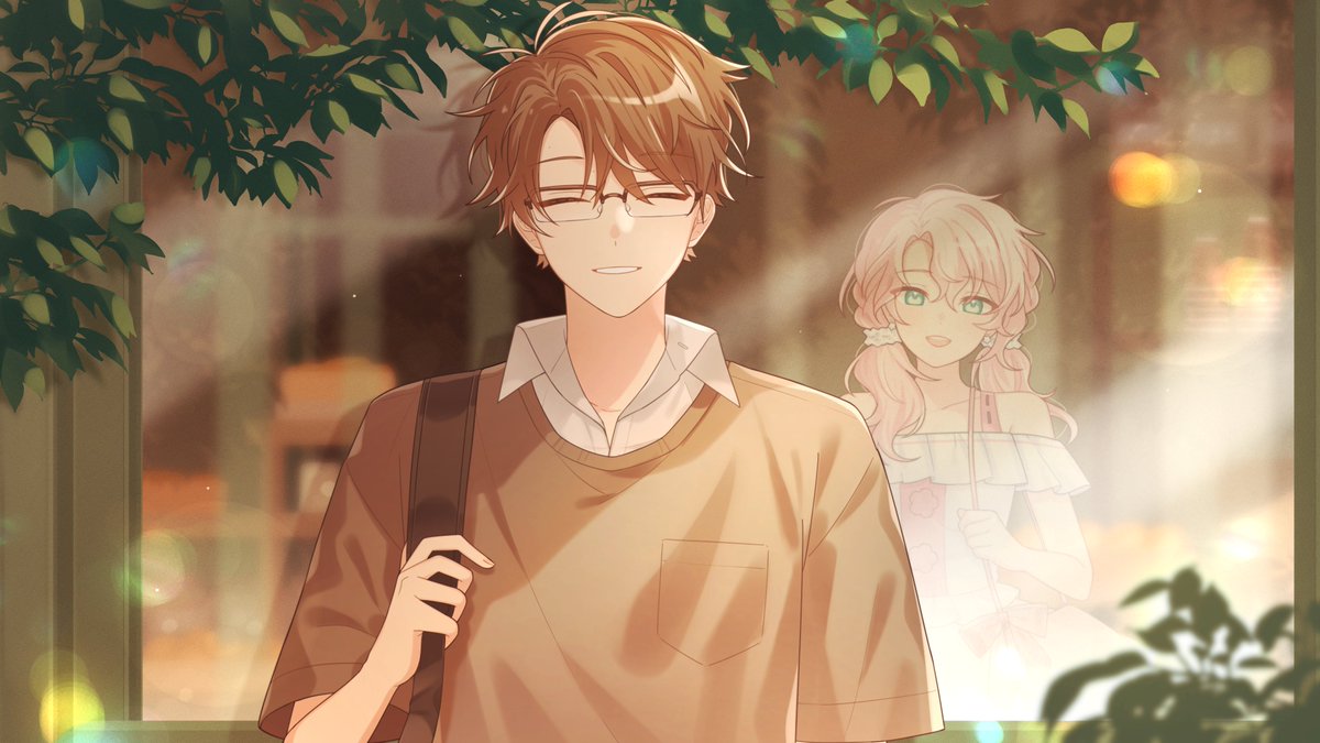 นัตสึยะคุงและแฟนสาวของเขา 🥰🥰 ลองทำอะไรที่เป็นเงาสะท้อนจากในกระจกครั้งแรก อยากทำมานานแล้วค่ะ!