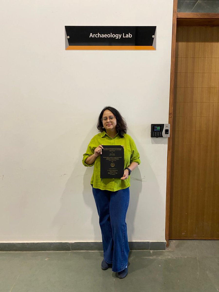 irnscv's tweet photo. Thrilled to share that Dr. Ahana Ghosh (IRN Lab) successfully defended her PhD on 2 Jan 2026! Her work on Harappan food processing and ritual practices through lipid residue analysis marks a major milestone. Congratulations! https://t.co/8Bnx88rq4B
