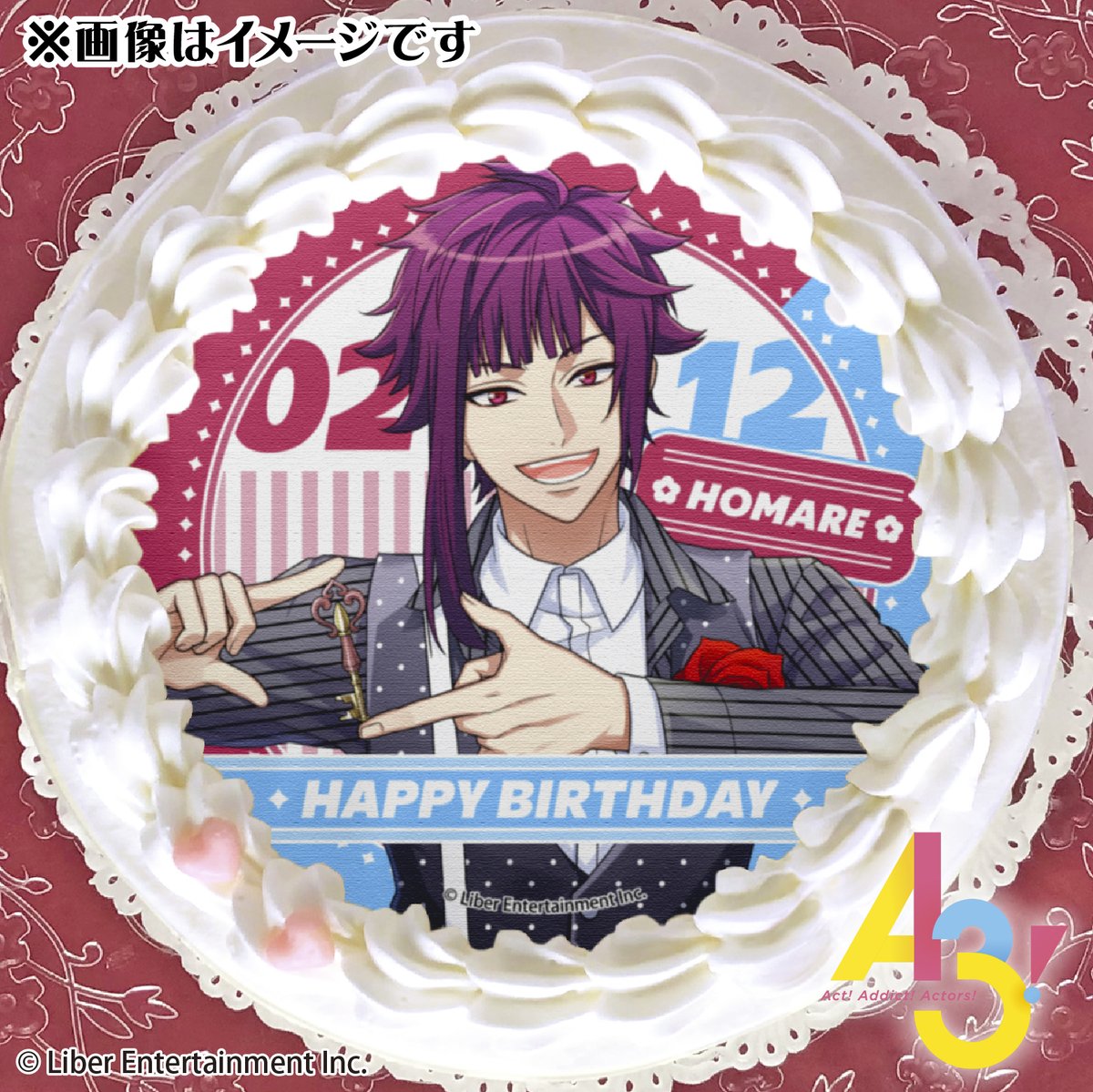 happypriroll's tweet photo. ✨️🎉『A3!』BIRTHDAY CAKE 🎉✨️

❄2月12日は冬組・有栖川誉の誕生日❄

バースデーケーキ2026ご予約受付開始！！
今年も誉のお誕生日をケーキでお祝いしませんか？🎂㊗

詳細はプリロールHPをチェック👇
https://t.co/vKqU0gddDh

特典ポストカード付きで全国へお届け！

#エースリー https://t.co/E7N8QxbWDh