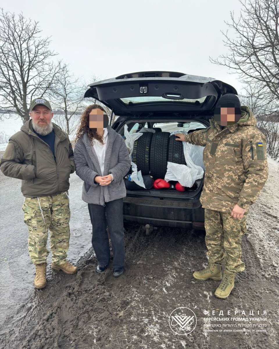 FJCU's tweet photo. The #FJCU #Chaplain Visits Ukrainian Defenders.
During the visit, humanitarian aid was delivered, including tyres for military vehicles that operate daily in demanding frontline conditions. https://t.co/hXx11IgrY1