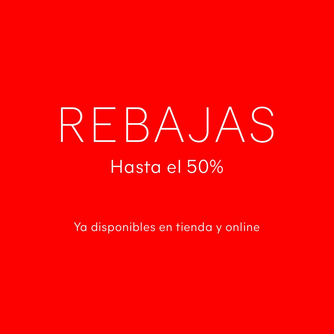 ¡COMIENZAN LAS REBAJAS! Hasta un 50% de descuento. Ya en tienda y en nuestra web. ¡Entra y empieza a comprar ahora! 👉 bit.ly/4puZxEW