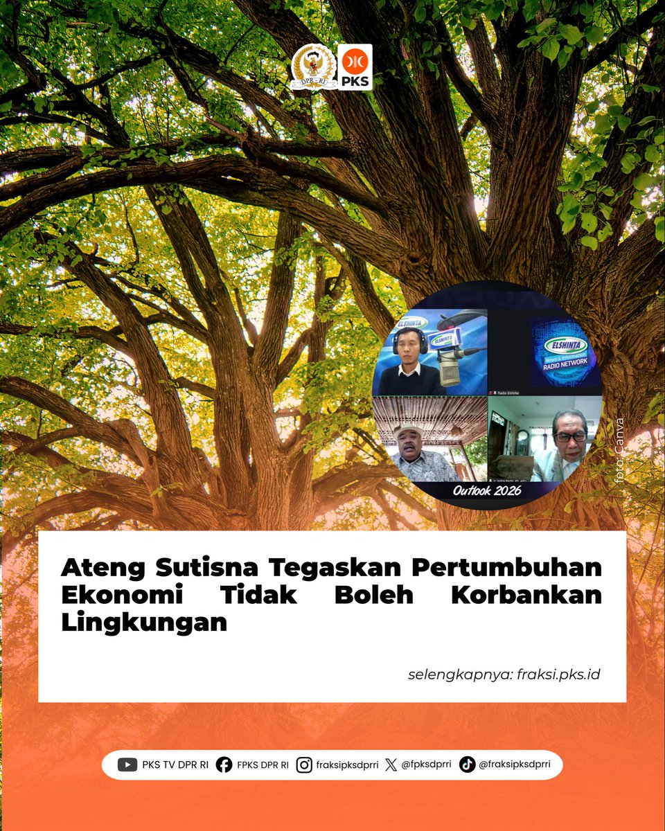 Ia menilai, sejak diberlakukannya kebijakan omnibus law, arah pembangunan cenderung lebih fokus pada percepatan investasi, namun belum diimbangi dengan perlindungan lingkungan yang memadai. Baca selengkapnya 👉 fraksi.pks.id/2026/01/06/ate…