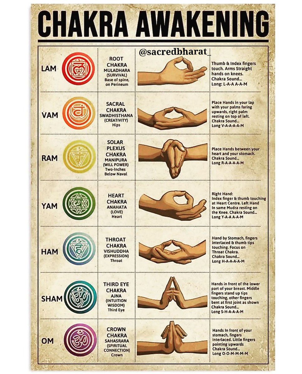 sacredbharat_'s tweet photo. Chakra Awakening !!
Lam,Vam,Ram,Yam,Ham,Sham,Om

Bookmark 🔖 this....!! https://t.co/VbuzAOh44A