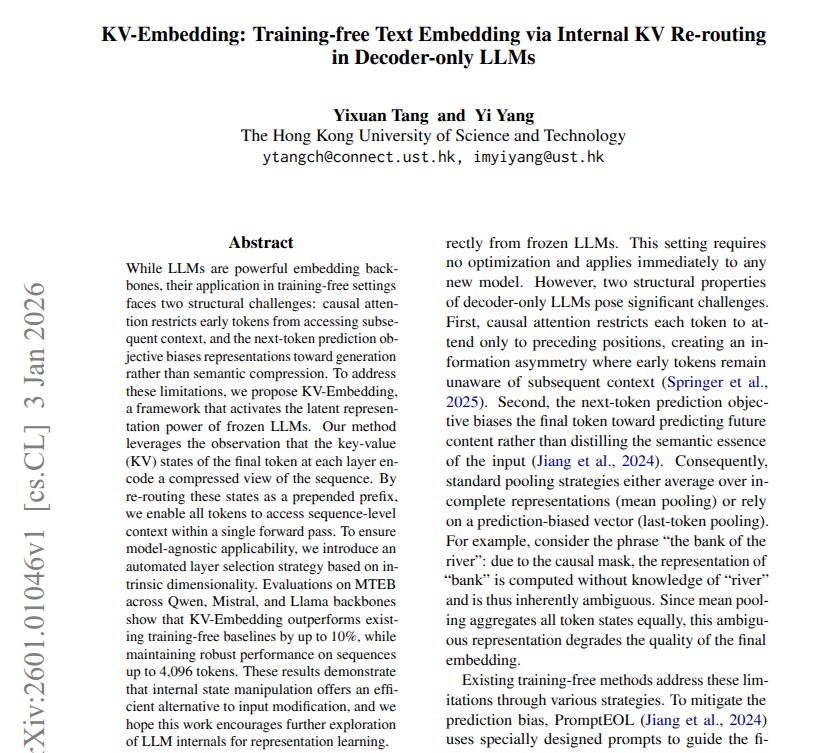 KV-Embedding paper
