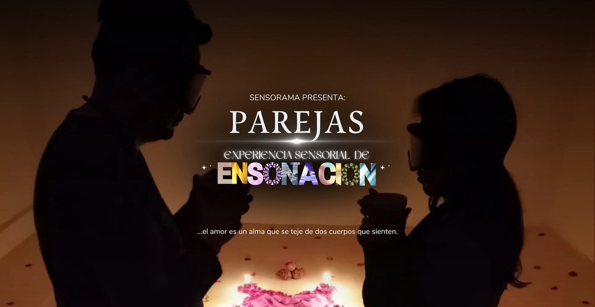 El amor es un alma que se teje de dos cuerpos que sienten. 
✨💖🫂✨

Experiencia de ensoñación sensorial:
Parejas

🔗 Taquilla aquí: blt.mx/m2u

ℹ️ Más información: cutt.ly/ptdFGY7x

Sueño, luego existo 
✨😎💭✨