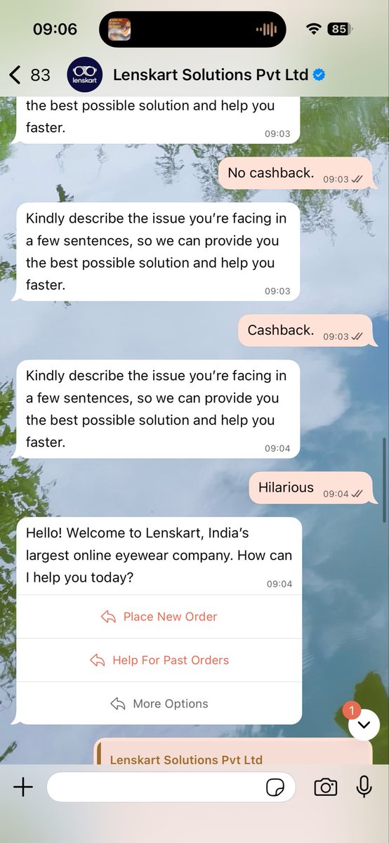 MaverickBatra's tweet photo. @Lenskart_com thank you for using stupid bot! 

We placed an order from one of your flagship store and we were to have buy 1 get 1 and we that time got 1 spectale and was told within 30 days of delivery we can have second but not able to get. Kindly look! https://t.co/QThr46EgkW