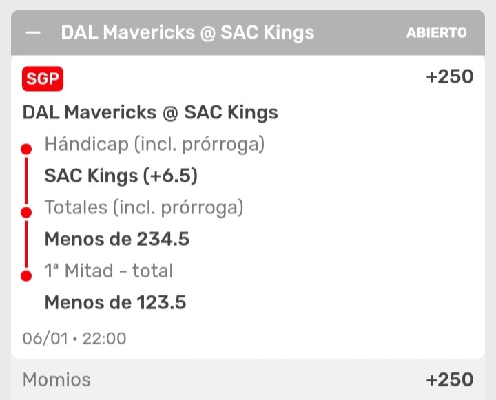 Cuervo_Tips's tweet image. ¡La última del día y nos vamos! 🌙🏀

#NBA #NBAPicks #MavsKings #SacramentoProud #MFFL #ApuestasDeportivas #Parlay #ÚltimaDelDía