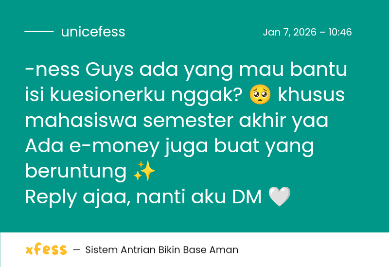 UNNES MENFESS🍌 tweet media