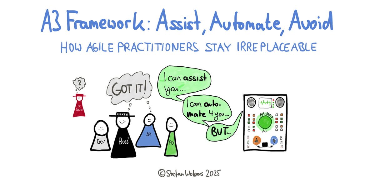 AI changes what work is visible. It does not change what matters in work. In this blog by PST Stefan Wolpers, learn how Agile practitioners can work with AI without losing what makes them valuable:scrum.org/resources/blog…
#AI #Agile #Scrum