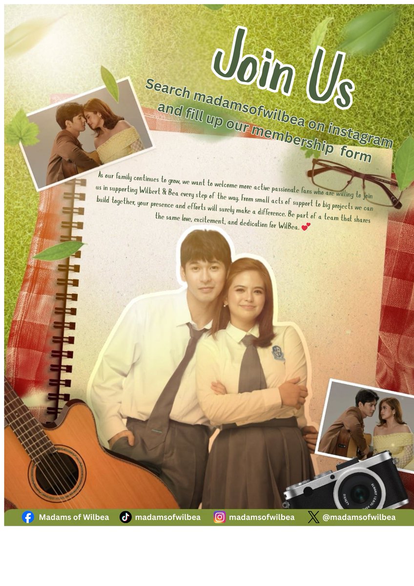 CaiBoots's tweet photo. We want to welcome more active passionate fans who are willing to join us in supporting Wilbert & Bea every step of the way. Be part of a team that shares the same love, excitement, and dedication for WilBea. ๐
#WilBea | #WilbertRoss | #BeaBinene | #MadamsOfWilBea https://t.co/WWCao3JXLG