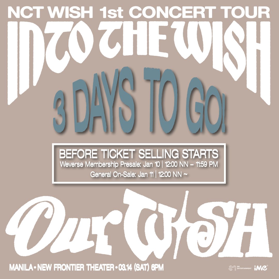 💚 𝐃𝐀𝐘 𝟑 𝐁𝐄𝐅𝐎𝐑𝐄 𝐍𝐂𝐓𝐳𝐞𝐧 𝐖𝐈𝐒𝐇 𝐌𝐄𝐌𝐁𝐄𝐑𝐒𝐇𝐈𝐏 𝐏𝐑𝐄-𝐒𝐀𝐋𝐄 💚

𝐍𝐂𝐓𝐳𝐞𝐧 𝐖𝐈𝐒𝐇, the countdown officially begins today! ⏳

There are only 𝟑 𝐃𝐀𝐘𝐒 𝐋𝐄𝐅𝐓 before the 𝑵𝑪𝑻𝒛𝒆𝒏 𝑾𝑰𝑺𝑯 𝑴𝑬𝑴𝑩𝑬𝑹𝑺𝑯𝑰𝑷 𝑷𝒓𝒆-𝑺𝒂𝒍𝒆 𝒐𝒑𝒆𝒏𝒔 𝒇𝒐𝒓