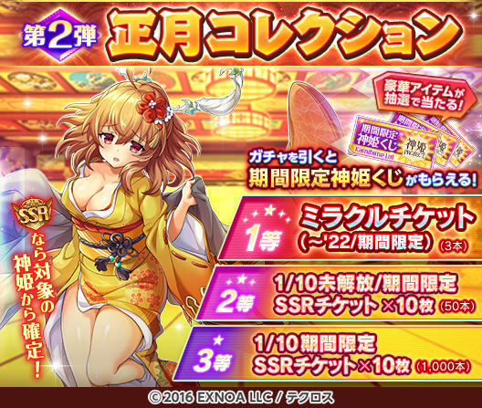 期間限定で「[第2弾]正月コレクション」を開催するぞ！ SSRは特定の