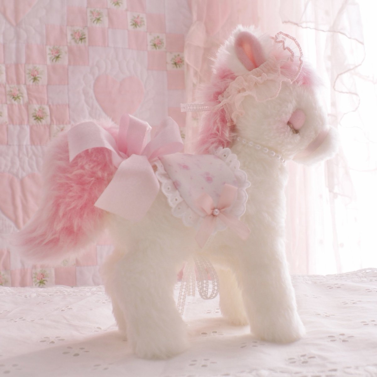 Kushurme Sakura ぬいぐるみ 馬のぬいぐるみ🎠 完成品とラフ