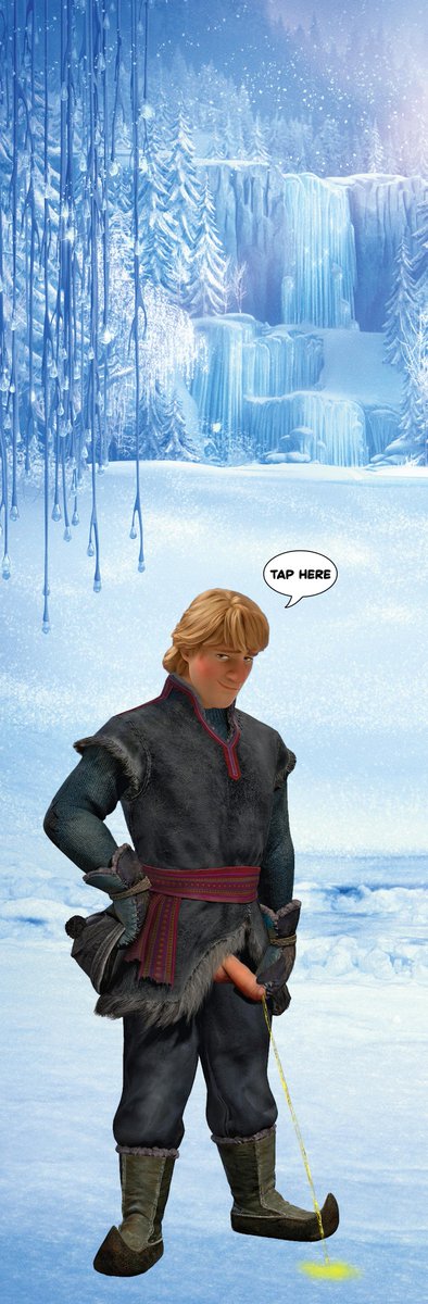 CDpetee's tweet image. Go on.  Tap.  
See what this this fixer upper only does in the woods.  
#Kristoff #Frozen #fixerupper #DisneyHunks