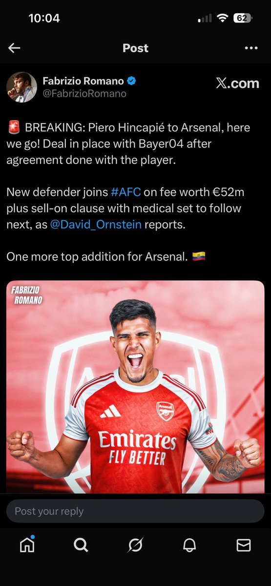 RSArsenal1's tweet photo. @bernardooooV3 @BodegaaCat Are you DAFT???
€52 Million
Which equals
£45 Million

Where are you pulling the MADE UP £60 Million figure from? Your Ass
Purposefully spreading misinformation, but you knew that already! 🤷🏻‍♂️ https://t.co/sfFYXxx2ML