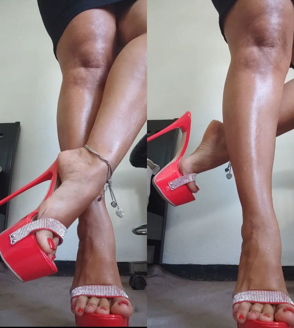 Primalmiss's tweet photo. When your shoes demand attention and your calves deliver the show. ✨ #RedHot #PlatformQueen #HighHeelEnergy #HeelsOnFleek #HeelAddict https://t.co/DefbmvjKq3
