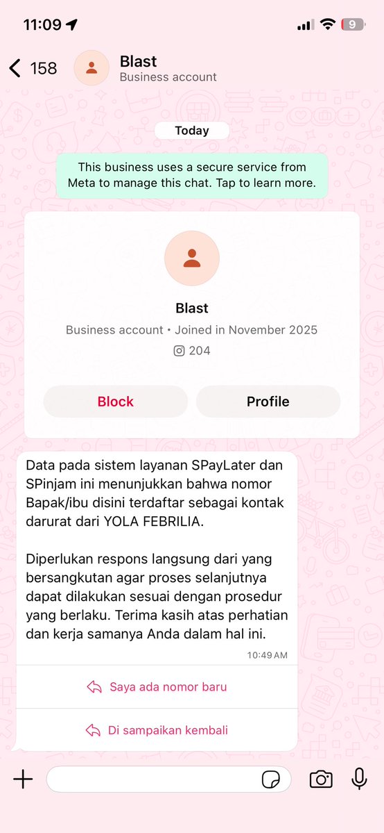 boy__aa's tweet image. cust gue masukin nomor ba gue jadi kontak darurat pinjol???? 😁