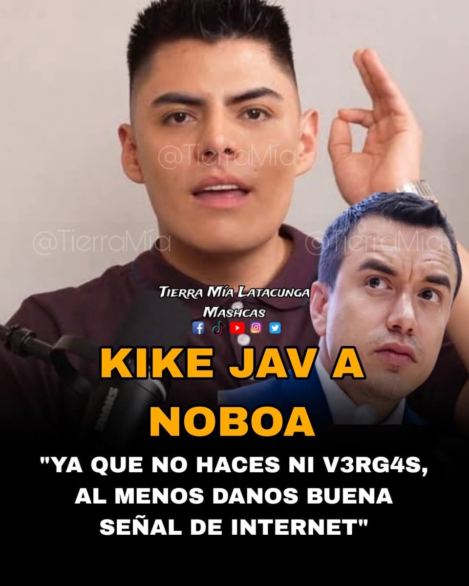 Escucharas mmvrga <a href="/DanielNoboaOk/">Daniel Noboa Azin</a>