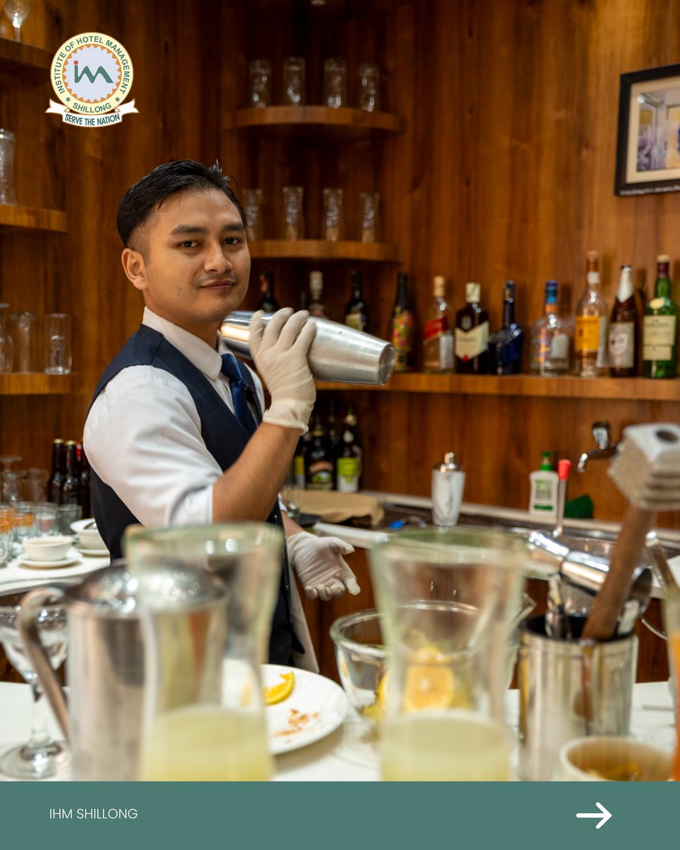 Tropical Tamarind Blaze” — crafted by Gary, 4th semester IHM Shillong!
A perfect balance of tangy, tropical and refreshing — mixed with skill, confidence and that signature IHM flair. 🔥 Taste the creativity of tomorrow’s hospitality stars today!