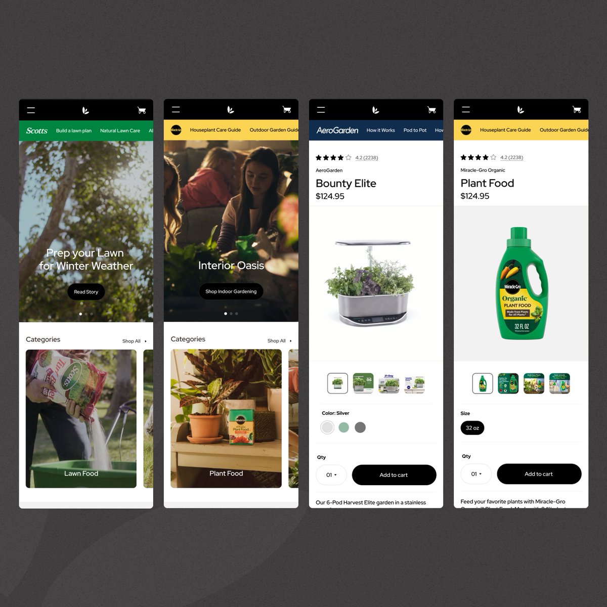 DylanKiley's tweet photo. Complete redesign for Scotts Miracle-Gro &amp; all their sub-brands.

Created a design system for cohesion across all their brands. I had so much fun with this. https://t.co/GtIAAVGTo9