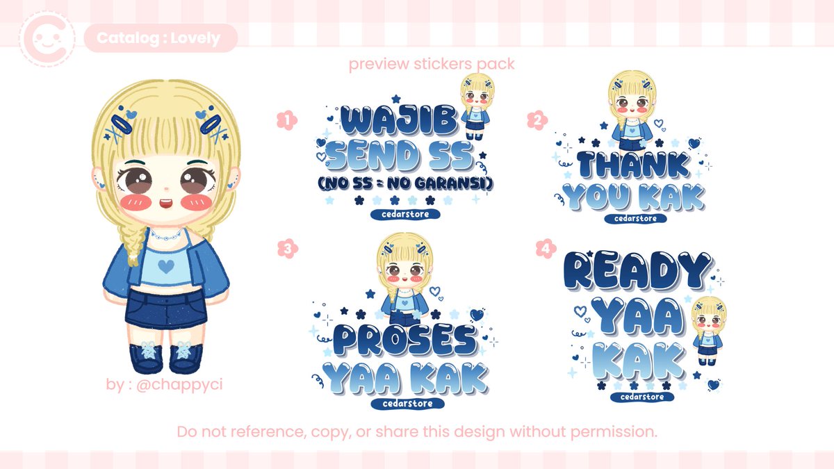 chappy - commis chibi layout, sticker wa, etc tweet media