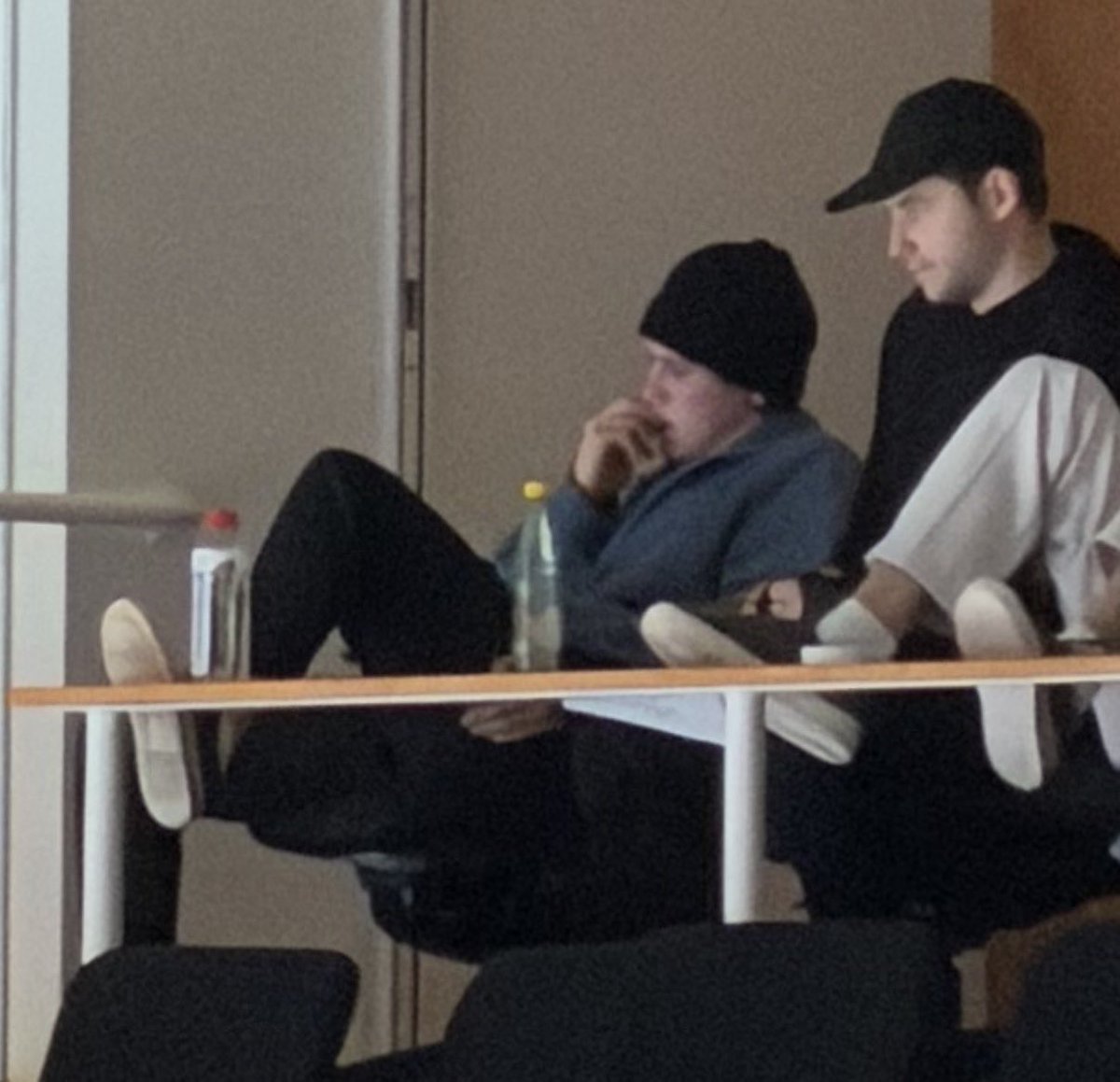 kibblesmith02's tweet image. him biting his hand while watching the sharks powerplay lmao real