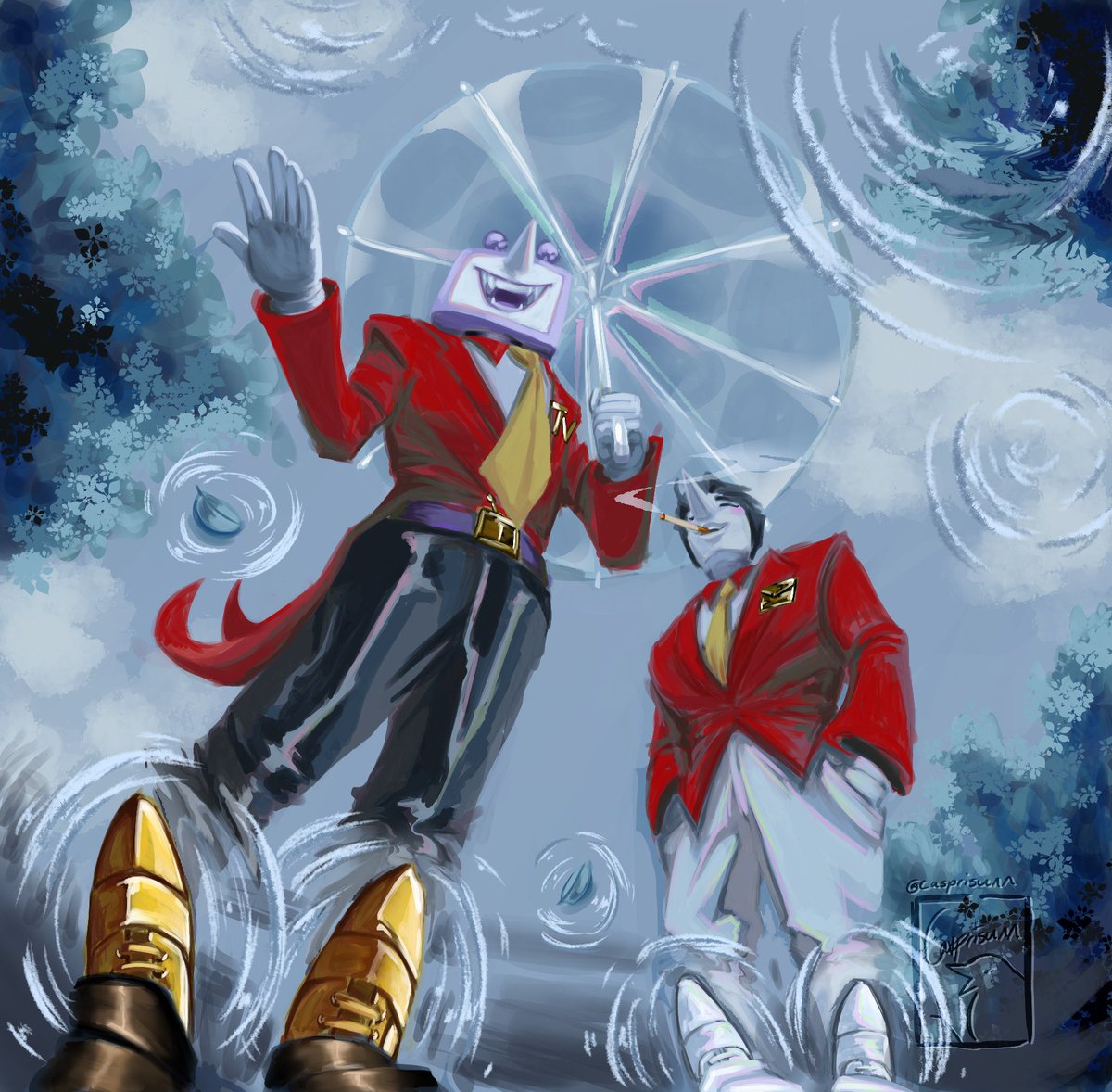 Spamtenna in the rain magma, practicing water cuz i never do lol 
#spamtenna #spamton #spamtongspamton #tenna #tennadeltarune #DELTARUNE #deltarunefanart #Deltaruneart #deltarunechapter4 #magma