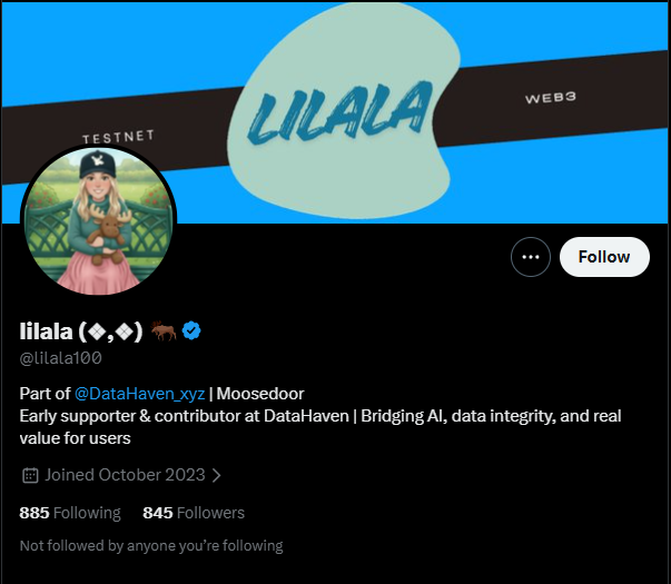 Thank you <a href="/lilala100/">lilala 🫎</a>  for the step-by-step video tutorial on Camp Haven. It’s the most valuable piece of content I’ve seen for <a href="/DataHaven_xyz/">DataHaven 🫎</a> newcomers so far. You’re a legend! 🫎