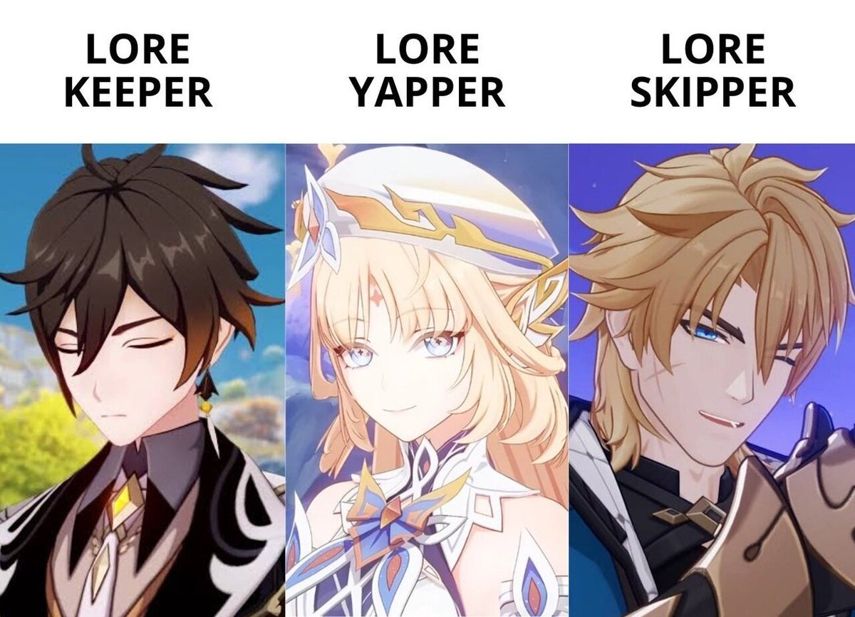 babufess's tweet image. babu! Kalian tipe lore player yang mana? 😆