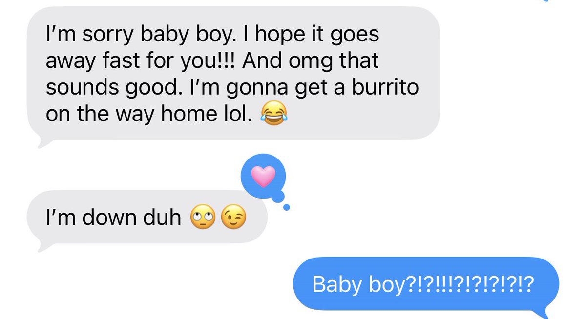 itsraleigh's tweet photo. yall help, he calls me baby boy, and he’s nervous to see me again 😭 https://t.co/moVgI50DxV